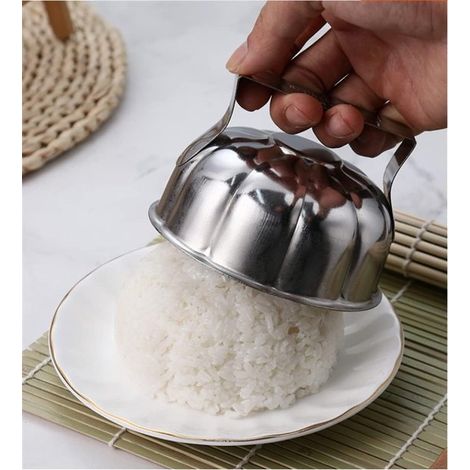 Moldes de acero inoxidable para arroz frito con forma de pétalo y arroz frito con huevo, para decorar platos. (1/5)