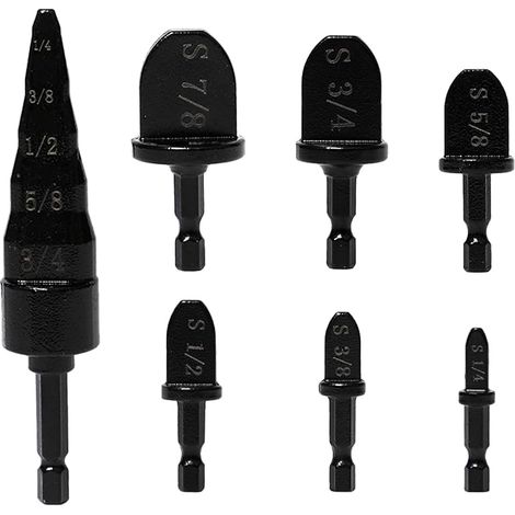 7 Pcs Copper Tube Expander Air Conditioner Drill Bit Set 5 in 1 (1/3)