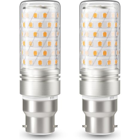 Ampoule LED B22, ampoule maïs LED 16 W équivalent à une ampoule halogène 130 W, blanc chaud 3000 K, 1000 lm, non dimmable, culot à baïonnette B22, lot de 2 (1/5)