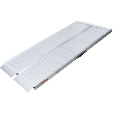 Rampe d'accès pliable aluminium, largeur 710 mm, hauteur 50 mm, longueur 1830 mm - VISO (1/3)