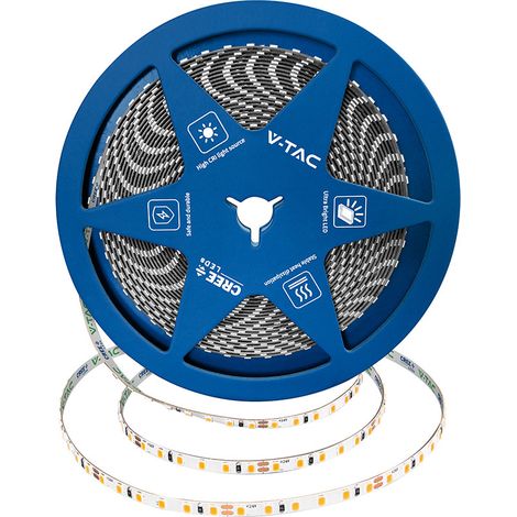 120 8W LED STRIP LIGHT WITH CREE CHIP 6500K IP20 24V 5MM DOUBLE PCB (1/5)