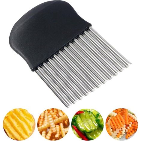 Wellenförmiger Kartoffelschneider - Gemüseschneider - Edelstahl