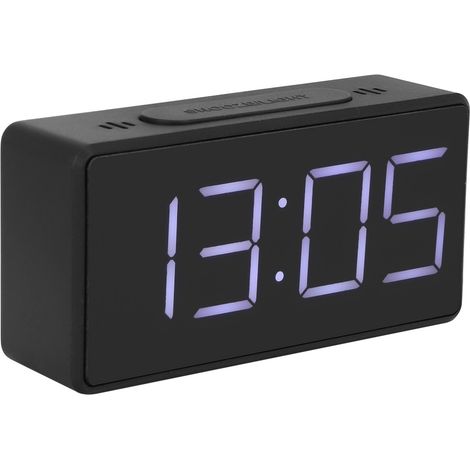 Einfacher elektronischer LED-Wecker mit Schlummerfunktion, ideal für Schüler und den Heimgebrauch (schwarz) (1/5)