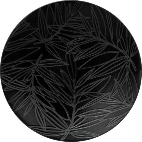Lot de 6 Assiettes à Dessert "Vegy" 21cm Noir