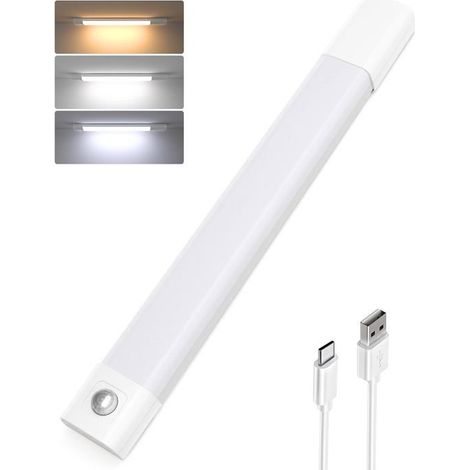 Éclairage D'Armoire 30Cm,50 Led,Avec Détecteur De Mouvement,Lampe Led Sous Meuble De Cuisine,Avec 3 Températures De Couleur,[BI127] (1/5)