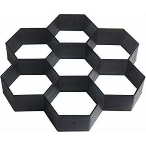 Moule à pavé en béton 29 x 29 cm chemin terrasse allée patio jardin bricolage pierre route moule