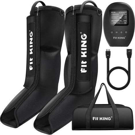 Massage Jambes Bottes Pressothérapie Appareil de Massage pour Pieds Efficaces pour Soulager les Lourdes et Activer la Circulation Sanguine 3 Modes de Compression