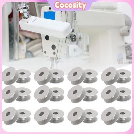 Cocosity Canettes métalliques 100 Bobines Métalliques Pour Machine à Coudre Plate Embroidery electromenager machine Avion 40264A (1/5)