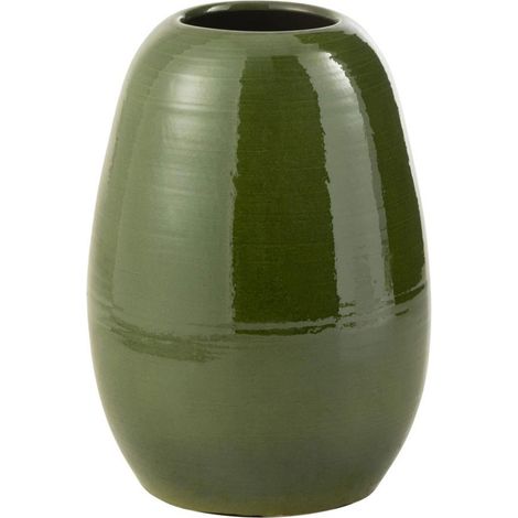 Vase rond 29x29x40 cm en porcelaine verte