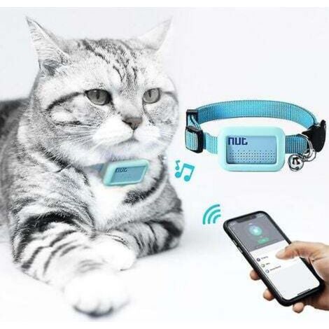 Collier pour chien étanche GPS Tracker Bluetooth Locator Chien et chat Collier anti-perte, Pet Locator Chat et chiot Bluetooth Dispositif anti-perte Collier anti-perte