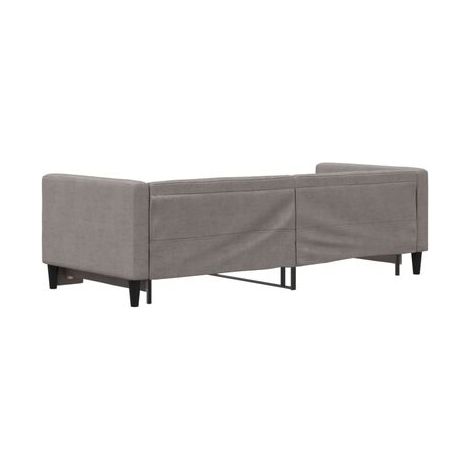 Lit de jour avec tiroirs (sans matelas), taupe, 80 × 200 cm, rangement pratique intégré, idéal chambre à coucher, style moderne, montage simple (1/5)