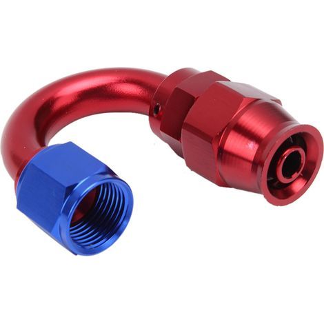 Raccord d'extrémité de tuyau AN8 pivotant, adaptateur en alliage d'aluminium pour refroidissement d'huile vers tuyau d'huile (1/5)