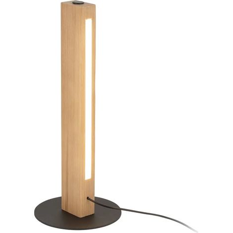 [GEBRAUCHT] B-Ware Tischleuchte Teo Led Tischlampe Holzlampe Buche Touchdimmer Holz 42 Cm
