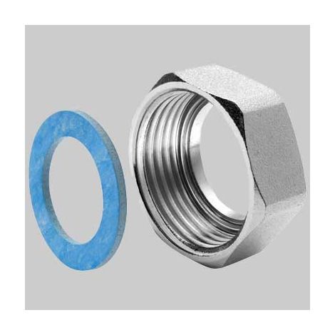 DADO IN OTTONE CON GUARNIZIONE PER TUBO CSST - Dn 20-1'' Acqua/Gas - 1 confezioni - PSP