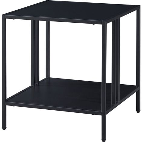 Mesa de centro auxiliar de acero 47 x 45 x 45 cm negro 030008613 (1/5)