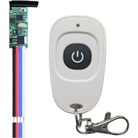 Interrupteur télécommandé RF 12 V – Module relais mini LED haute sensibilité 433 MHz, 3,5–12 V CC, pour porte de garage (1/5)