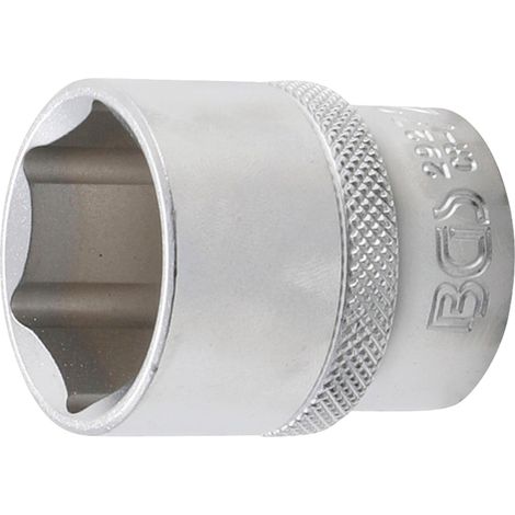 BGS Steckschlüssel-Einsatz Sechskant Antrieb Innenvierkant 12,5 mm (1/2") SW 27 mm - 2927