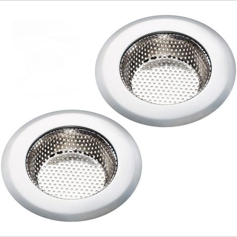 Filtre Pour Évier - Acier Inoxydable - Diamètre 115 mm - Rebord Large - Lot De 2 (1/5)