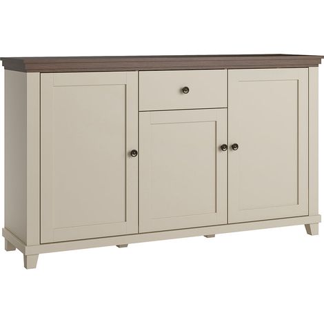 Aparador 3 puertas 1 cajón Martin Beige y Madera (1/5)