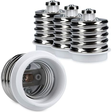 4x adaptateur de douille - Convertisseur de douilles E40 vers E27 - Adaptateur de support de lampe culot E27 pour ampoule LED halogène (1/4)