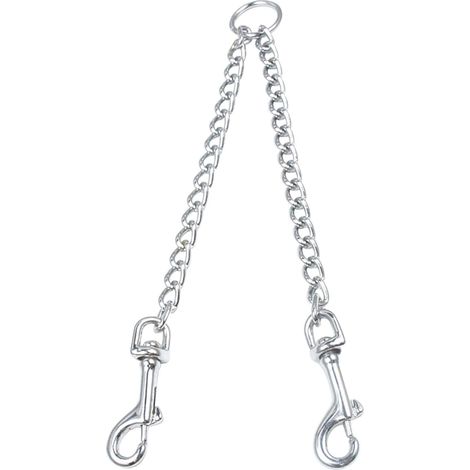 Laisse double pour chien, coupleur métallique pour laisse double, enrouleur pivotant à 360° Chewy
