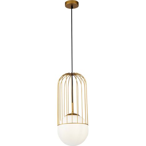 Sospensione Contemporanea Telford Grande In Metallo Oro 1 Luce (1/2)