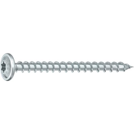HECO TOPIX-plus 8,0 x 120, Tellerkopf, T-Drive, Vollgewinde, verzinkt blau, A3K