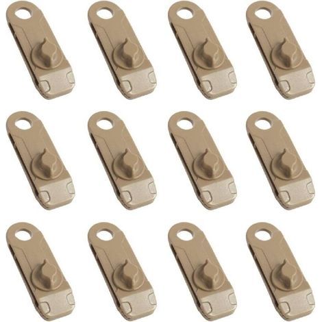 Clips de plástico Ulisem para lonas, pequeños clips con ojales para toldos, velas de sombra, jardín y actividades al aire libre. (1/4)