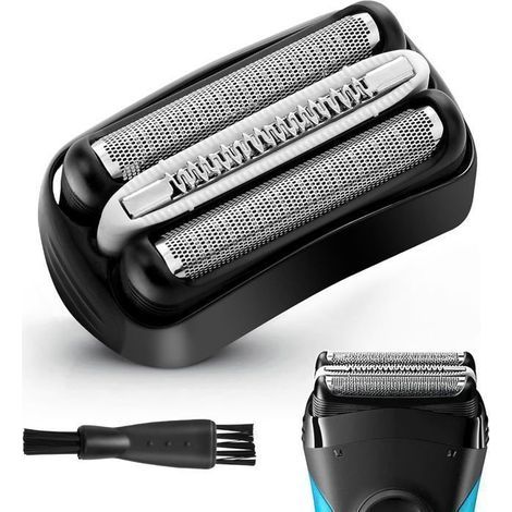 32B Scherkopf für Braun Series 3, kompatibel mit den Modellen Series 3 300S/301S/310S/320S (schwarz) (1/5)