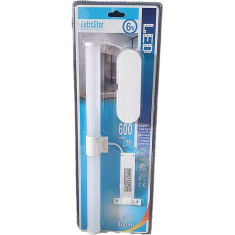 Lampada LED da Specchio Faretti Tubolare da Bagno 6W Luce 360 gradi Bianco Freddo 6500K 600lm IP44 Lunghezza 40cm
