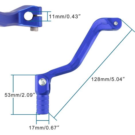 Motorcycle accessories for all NC engine off-road motorcycles (blue)