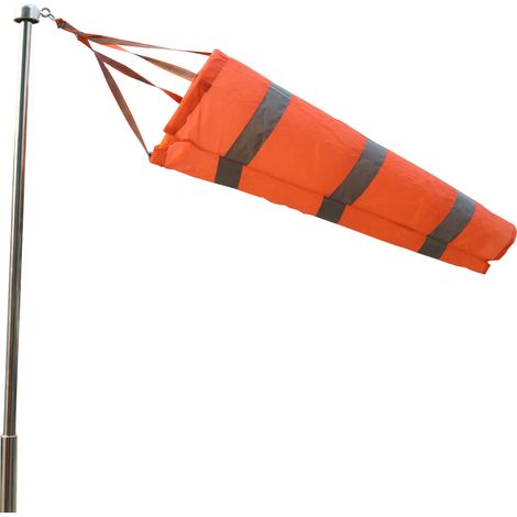 Wind Sock - 100% Polyester Ripstop - Outdoor Wind Direction Indicator for Airports Farms Parks - 0.8 m (1/5)