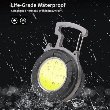 Lampe de Travail Portable Petites Porte-clés Lampes de Poche étanches Baladeuse Led Rechargeable Ouvre-bouteille (1/4)