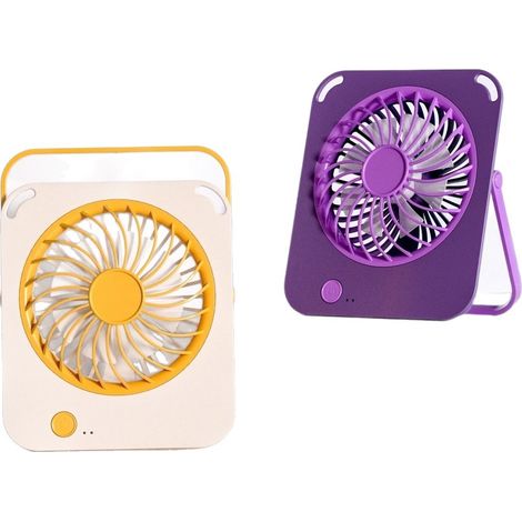 Mini ventilateur portable, à poser ou à suspendre, rechargeable et puissant, idéal pour rafraîchir les bureaux et les chambres d'étudiants.-AquaForge