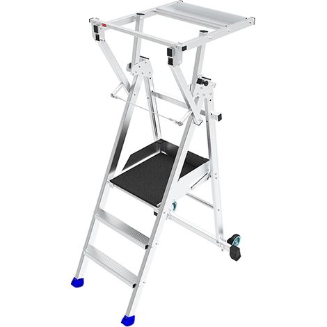 Profi Stehleiter 3 Stufen - Maximale Arbeitshöhe 2.75m - PIRL3RM (1/3)