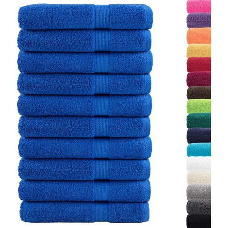 Serviettes de sauna de qualité supérieure SOLUND 10 pcs bleu CFW535070