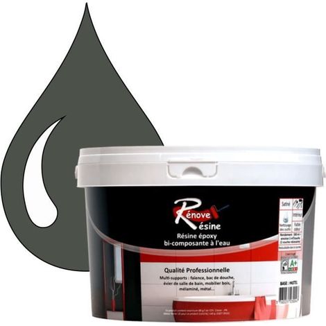 Peinture Résine - RAL 7010 - Gris tente - 0,5L - Multi-supports pour salle de bain