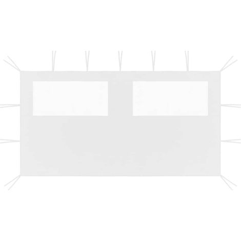vidaXL Gazebo Sidewall with Windows 4x2 m White (1/4)