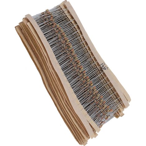 Lot de 600 Résistances Carbone 30 Valeurs 10Ω-1MΩ 1/6W Haute Précision pour Projets DIY Électronique (1/5)