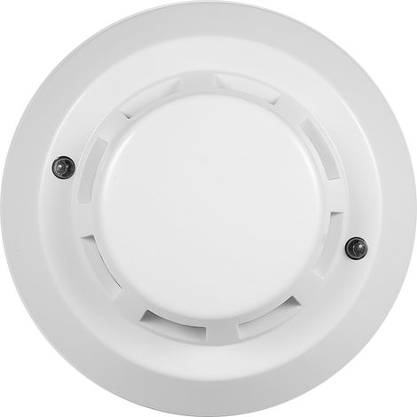 Détecteur de fumée photoélectrique filaire capteur d'alarme haute sensibilité Protection d'alerte incendie Anti-brûlure se connecter à la Zone pour la cuisine à domicile/magasin/hôtel/usine (1/5)