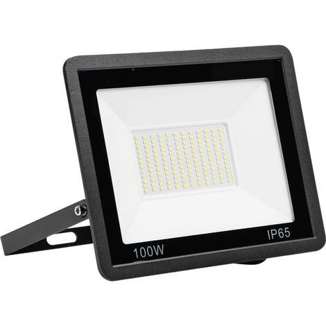 Projecteur LED extérieur 100W – IP66 étanche – Lumière blanche froide 6500K – Éclairage de sécurité pour jardin, terrasse, garage, usine - 6500KImperm (1/5)