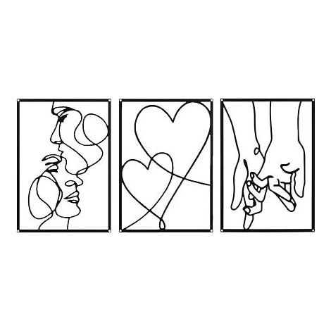 Set of 3 Metal Wall Art (1/5)