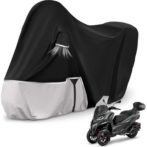 Bâche de Protection pour Moto, pour mp3 400/500 (avec Coffre) Housse Moto imperméable, résistante à l'hiver, en Tissu Oxford 420D (1/5)