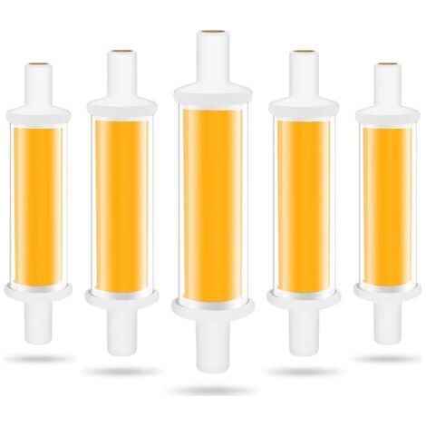 78-mm-R7S-LED-Lampe, 4,2 W (entspricht einer 50-W-Halogenlampe), warmweißes Licht (3000 K), 600 lm, COB-R7S-LED-Röhre, nicht dimmbar, 360°-Abstrahlwinkel, flimmerfrei (1/5)
