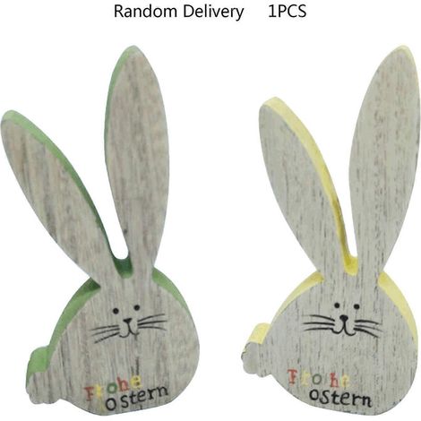 Osterhasen-Ornament aus Holz für kreative Hasenbuchstaben, Holzbastelarbeiten, Schreibtischdekoration für Zuhause, Schlafzimmer, Büro