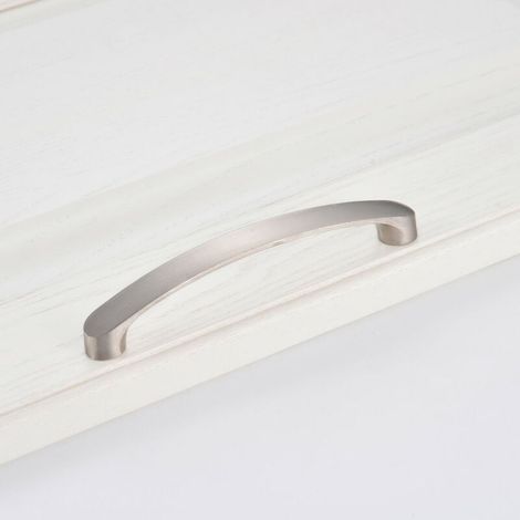 Set mit 5 Küchenschrankgriffen aus gebürstetem Nickel, Schrankgriffen, Küchenschubladengriffen aus Edelstahl (160 mm Lochabstand) (1/4)