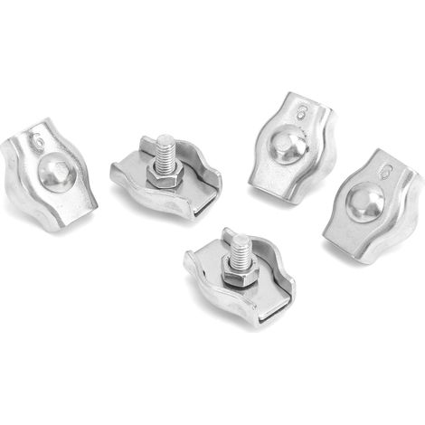 Collier de Serrage Inox 316 pour Câble Marine 6mm - Lot de 5 Pièces - Accastillage Bateau (1/5)