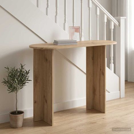 vidaXL Tavolo consolle Rovere Artigianale 100 x 39,5 x 75 cm