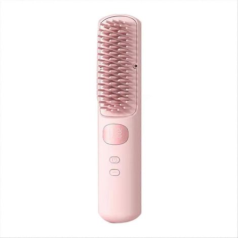 Tragbarer, kabelloser Haarglätter – Negative Ionen-Technologie, Stylingkamm mit Doppelfunktion zum Locken und Glätten (1/5)