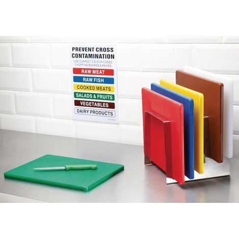 Planche à Découper Professionnelle Polyéthylène Bleue - 229 x 305 mm - Hygiplas (1/2)